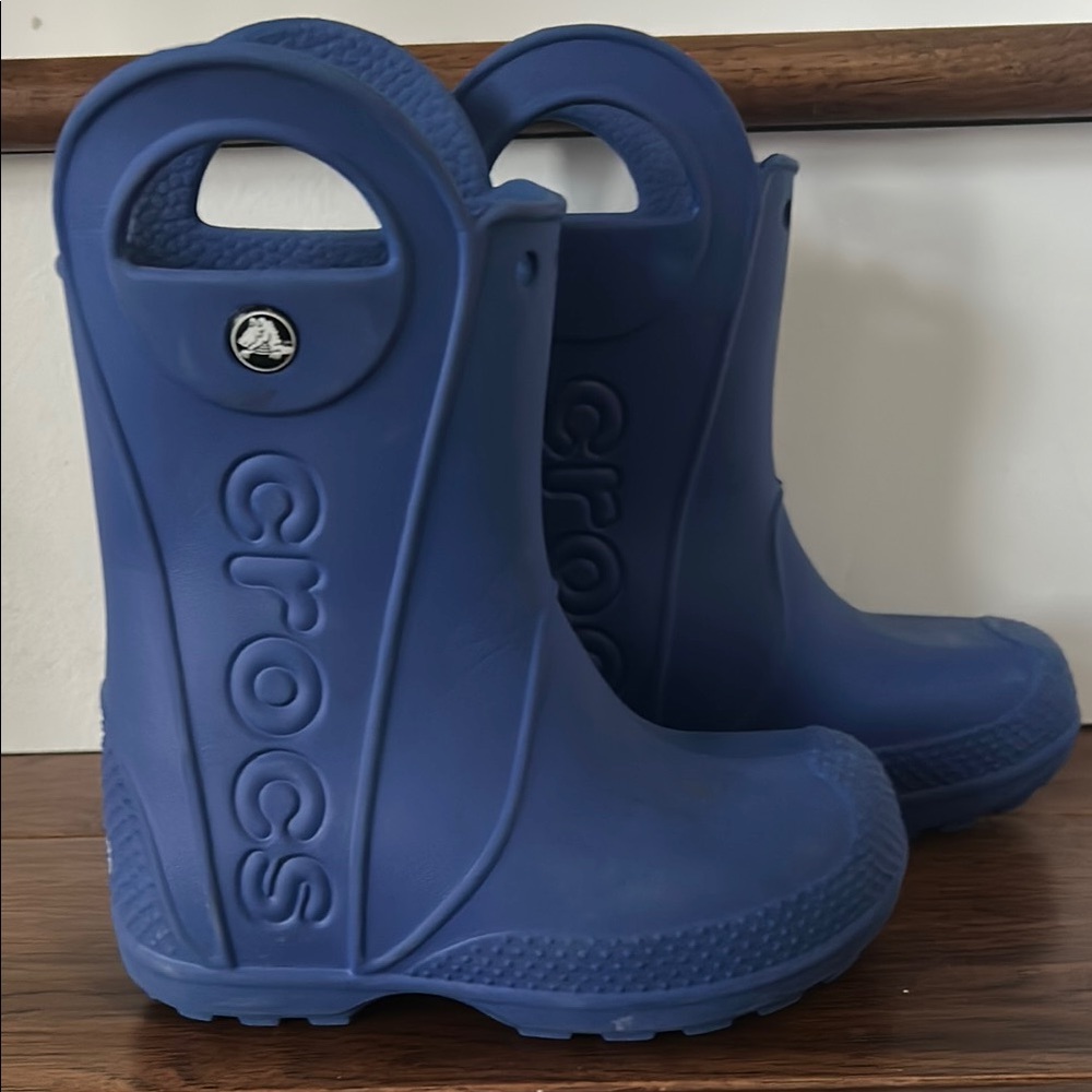 Crocs Kids Blue Rain Boots
